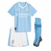 Manchester City Kevin De Bruyne #17 Replika babykläder Hemmaställ Barn 2023-24 Kortärmad (+ korta byxor)